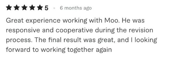 5-star Fiverr review